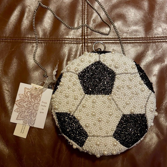 Viral Soccer Ball Beaded Bag - Picture 1 of 3